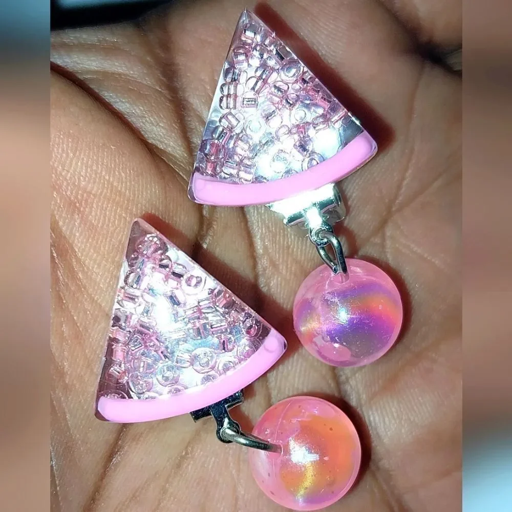 Beautiful fashion clip-on kids earrings